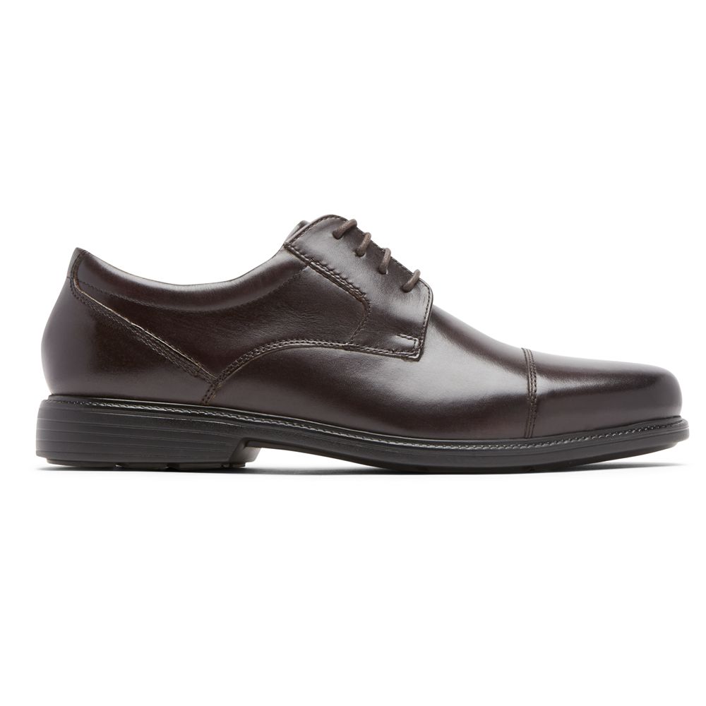 Rockport Canada Charles Road Cap Toe - Mens Oxfords Burgundy (GQD634517)